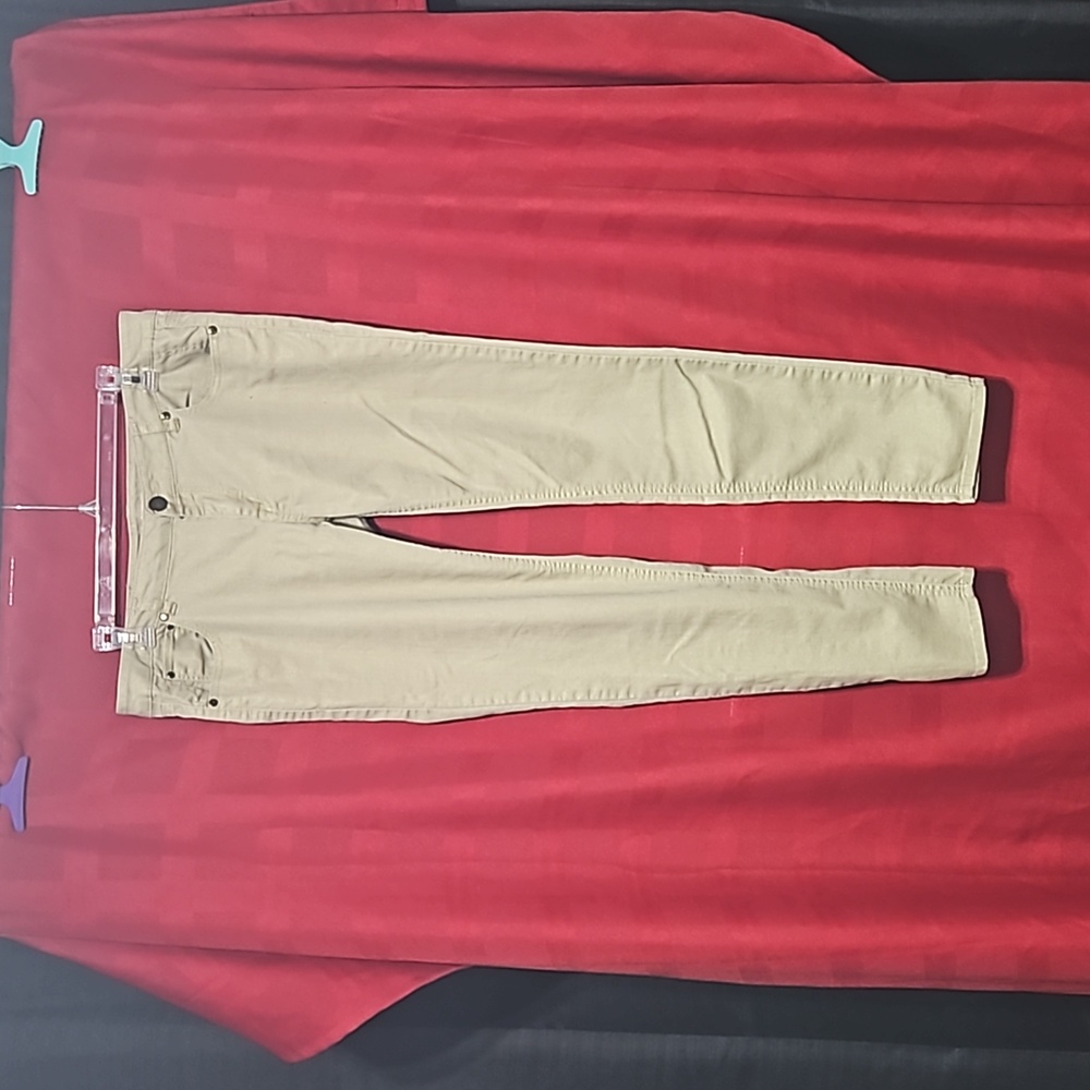 Gold shimmer skinny jeans